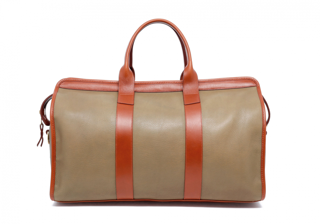 soft leather duffle bag