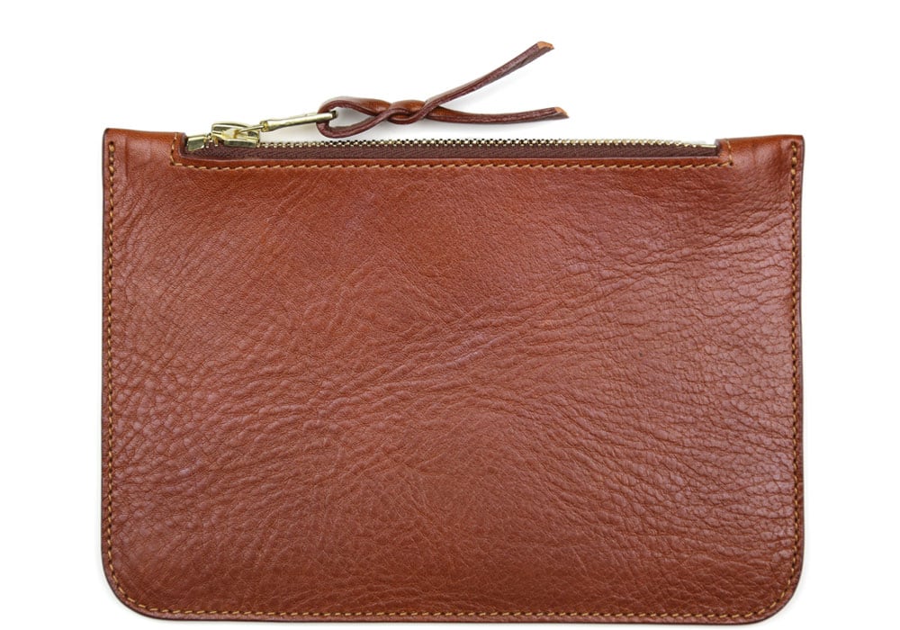 Small Leather Zipper Pouch Frank Clegg Leatherworks
