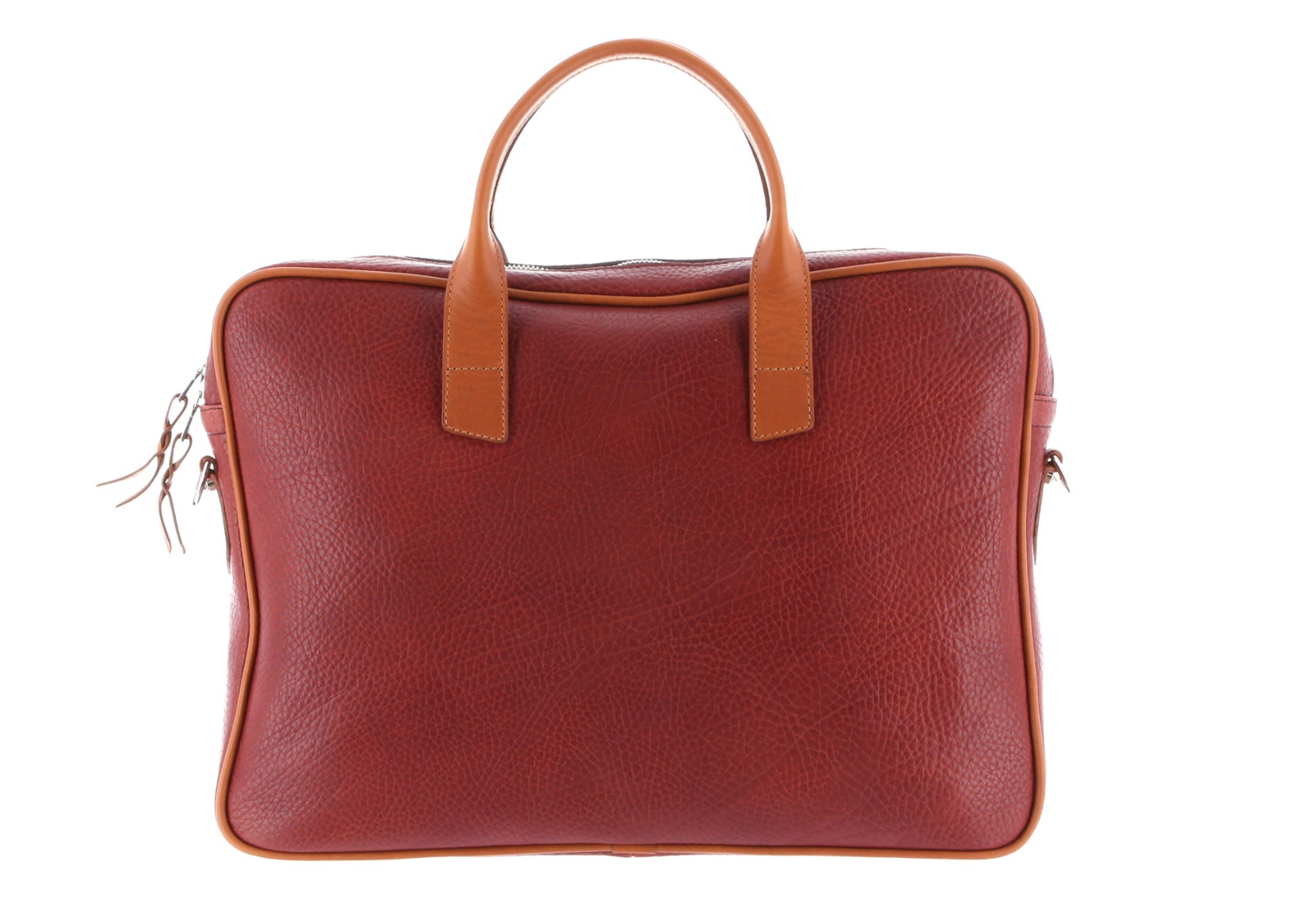 cognac briefcase