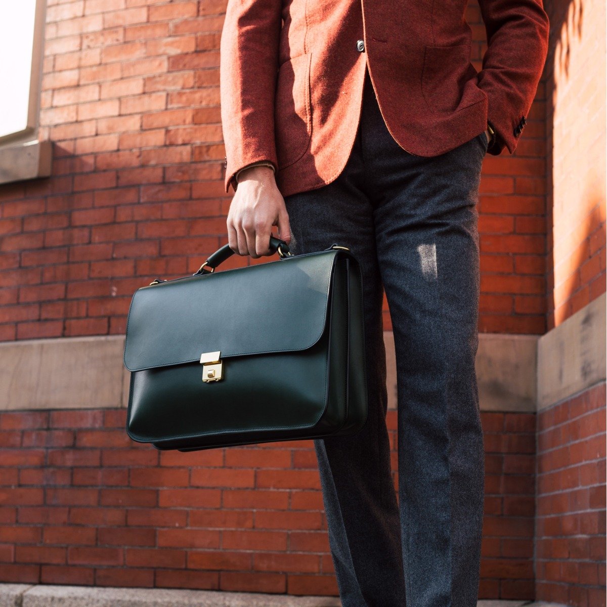 English Briefcase  Frank Clegg Leatherworks