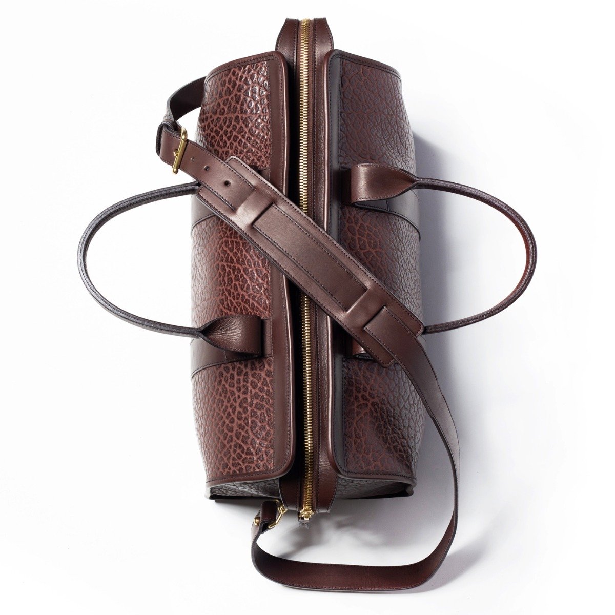 Handmade Leather Travel Duffle | Shrunken Grain Leather | Frank Clegg ...