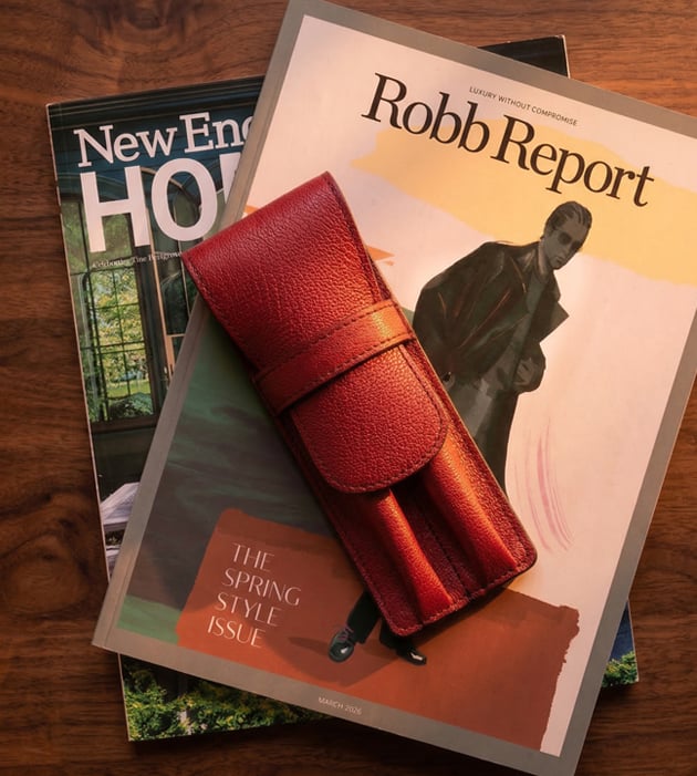 Leather Fountain Pen Case