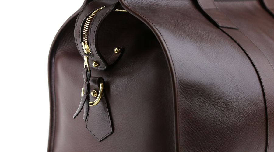 Leather Military Duffle Bag Chestnut - Linden Is Enough